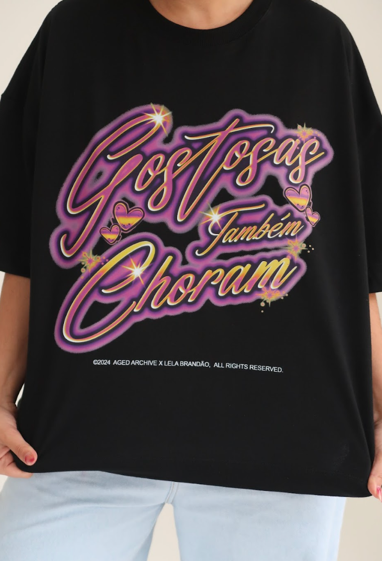 camisetão gostosas também choram collab aged