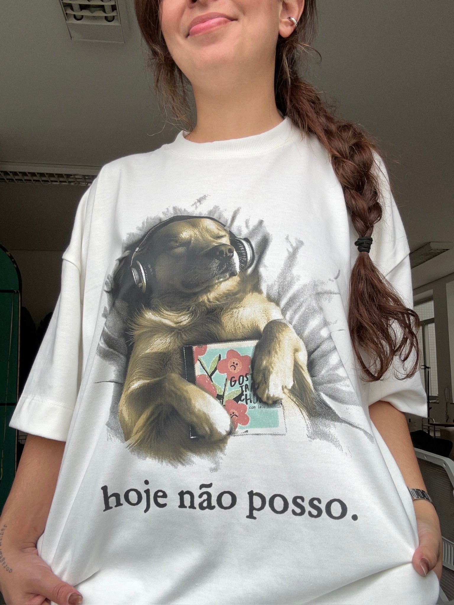 camiseta hoje não posso