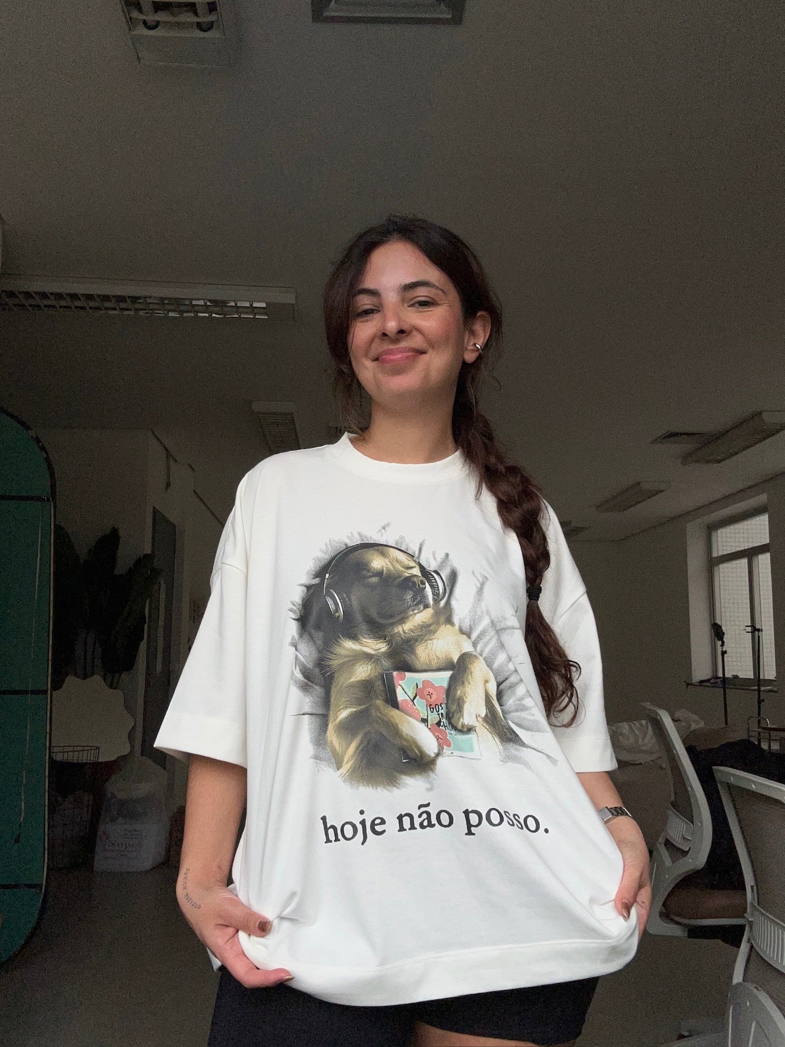 camiseta hoje não posso