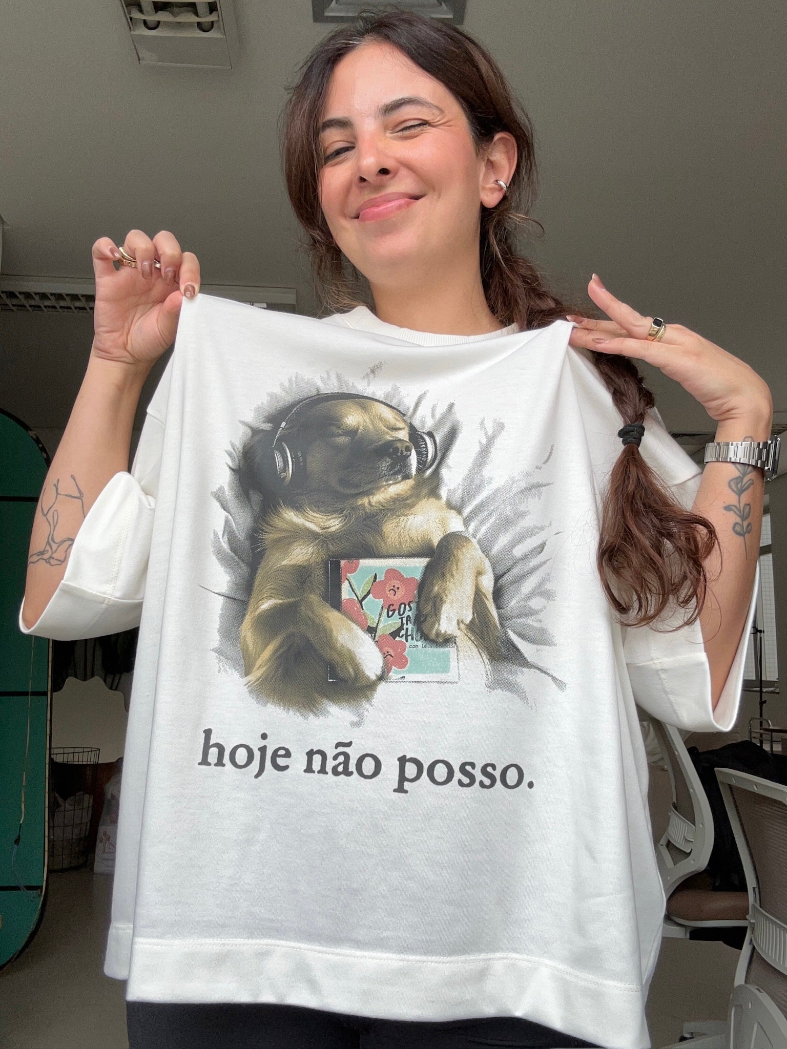 camiseta hoje não posso