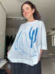 camisetão abaporu collab tarsila do amaral