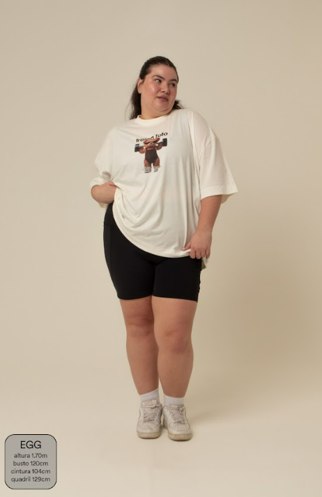 camisetão treina fofo | camiseta oversized