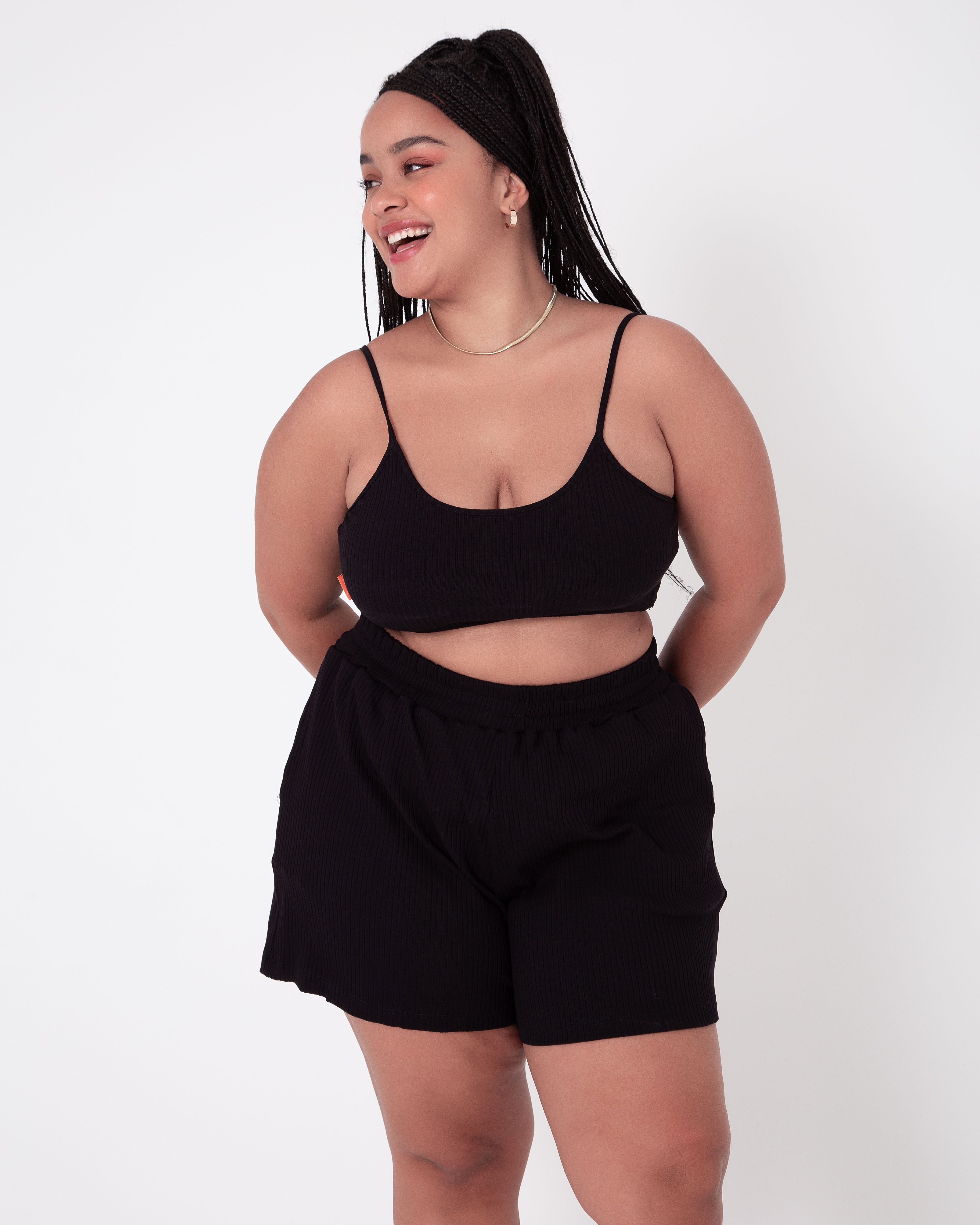 Saia Jeans Plus Size Coragem - USE MIA PLUS